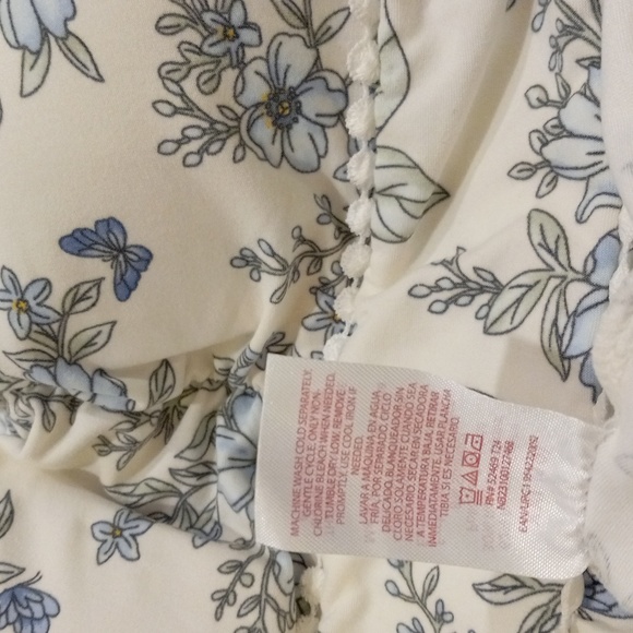 High-Low Boho Dress Dark Florals Plus Size Stretch Soft Homecoming White dainty - Picture 12 of 13